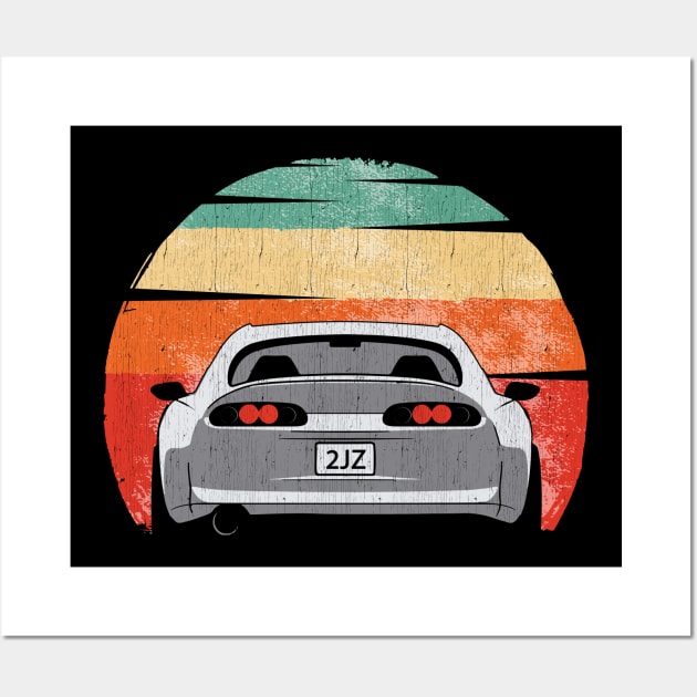 Retro Vintage 2JZ Supra Wall Art by Dailygrind